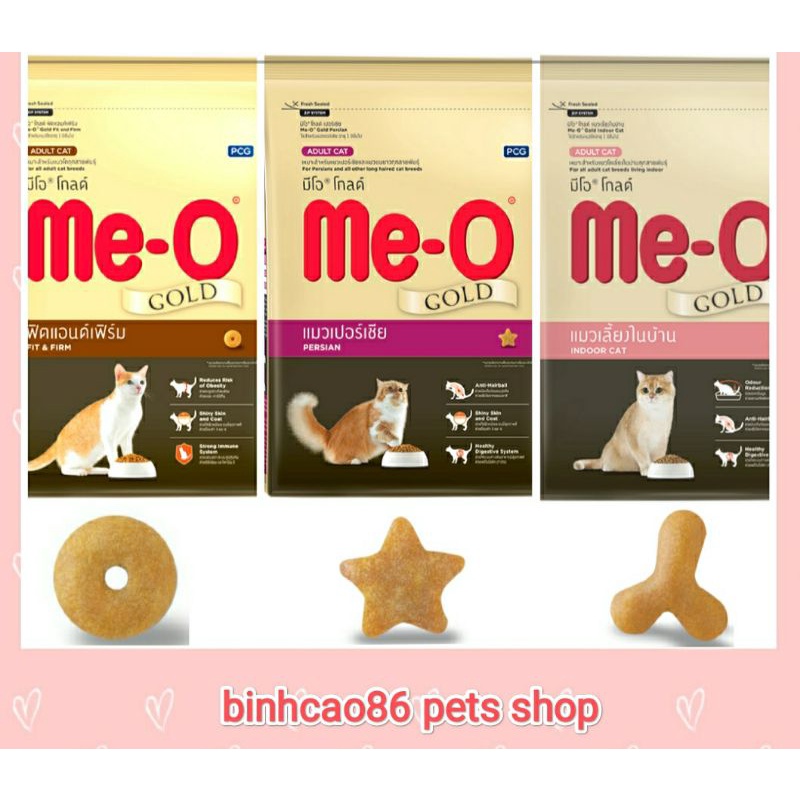 Thức ăn mèo MeO Gold 1.2kg. Bộ sản phẩm hạt cao cấp cho mèo nhập khẩu Thái Lan