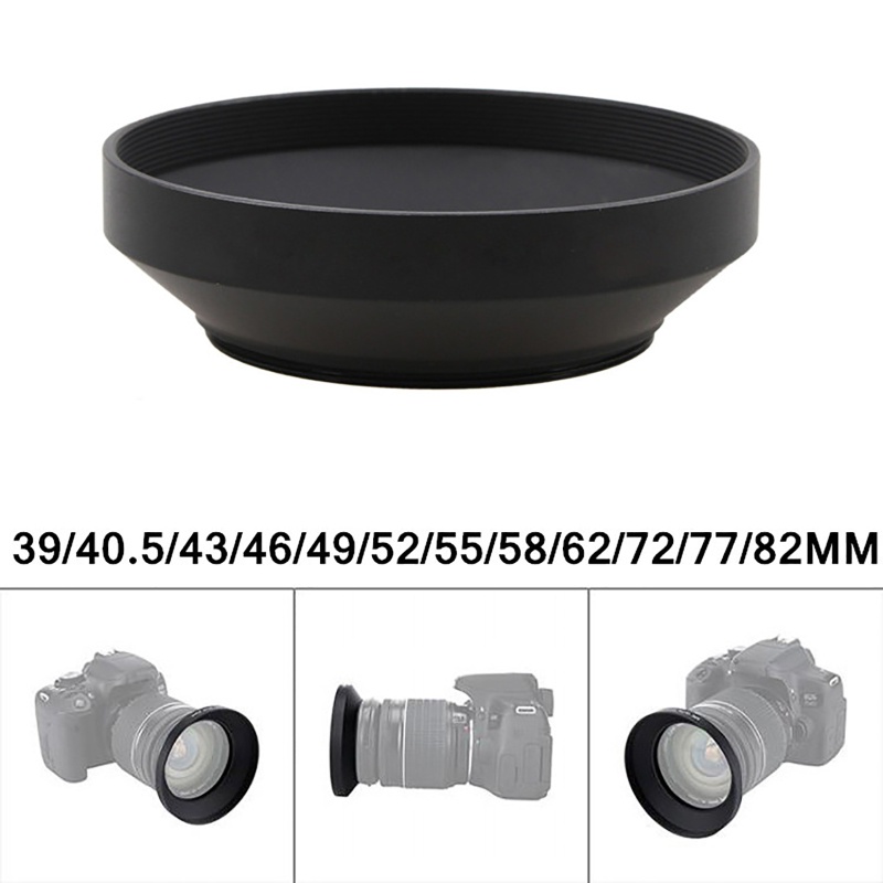 Loa Che Nắng Góc Rộng 39 / 40.5 / 43 / 46 / 49 / 52 / 55 / 58 / 62 / 72mm Bằng Kim Loại Cho Máy Ảnh DSLR