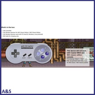 Wireless Controller for SNES Classic Edition/NES Classic Edition Gamepad with