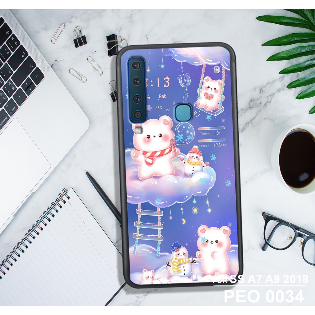 ỐP LƯNG SAMSUNG A30S - A50 - A70 - A7 2018 - A9 2018 , IN HÌNH GẤU NÂU CHOCOLATE ĐÁNG YÊU.