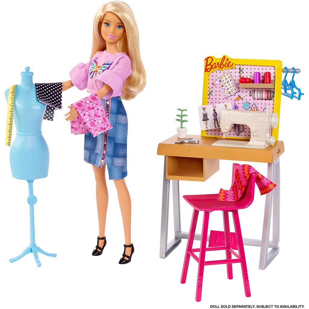 Bộ phụ kiện đồ dùng nghề nghiệp Barbie - Phòng thiết kế thời trang FXP10/FJB25