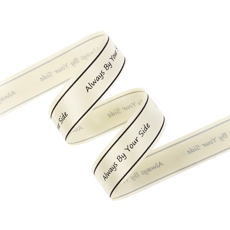 RUY BĂNG LỤA CAO CẤP chữ "Alway by your side"