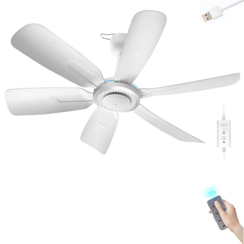 Quạt Trần Điều Khiển Từ Xa 3 Tốc Độ Hẹn Giờ 17.7inch USB