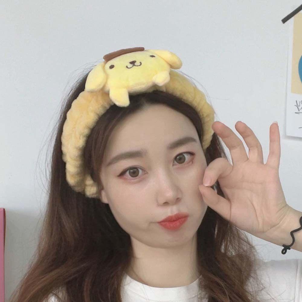 MXGOODS Băng Đô Nhung Họa Tiết Hoạt Hình Xinh Xắn Dành Cho Nữ