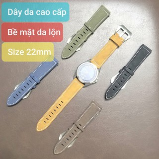 FREESHIP Dây da đồng hồ cao cấp W203 size 22mm bề mặt da lộn nhiều màu, mềm mịn thoáng khí mãu HOT 2021