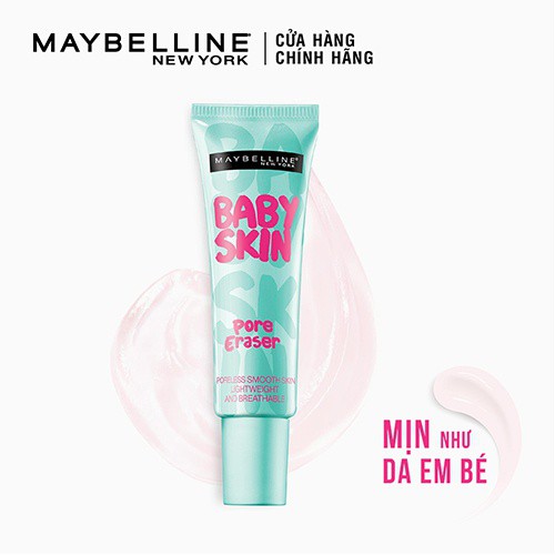 [CHÍNH HÃNG] Kem lót mịn da che khuyết điểm Maybelline New York Baby Skin Pore Eraser Primer 22ml