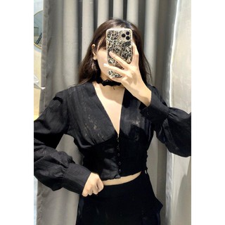 The fance | rennie button top