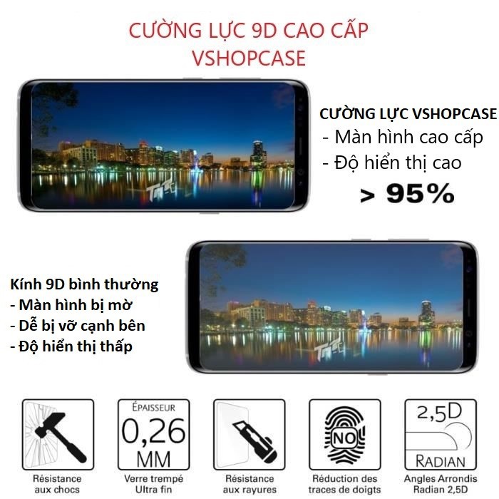 Kính Cường lực Xiaomi Full màn Xiaomi Redmi Y1 (Note 5A), Xiaomi note 8 Full màn cao cấp không chấm liti tặng kèm khăn l