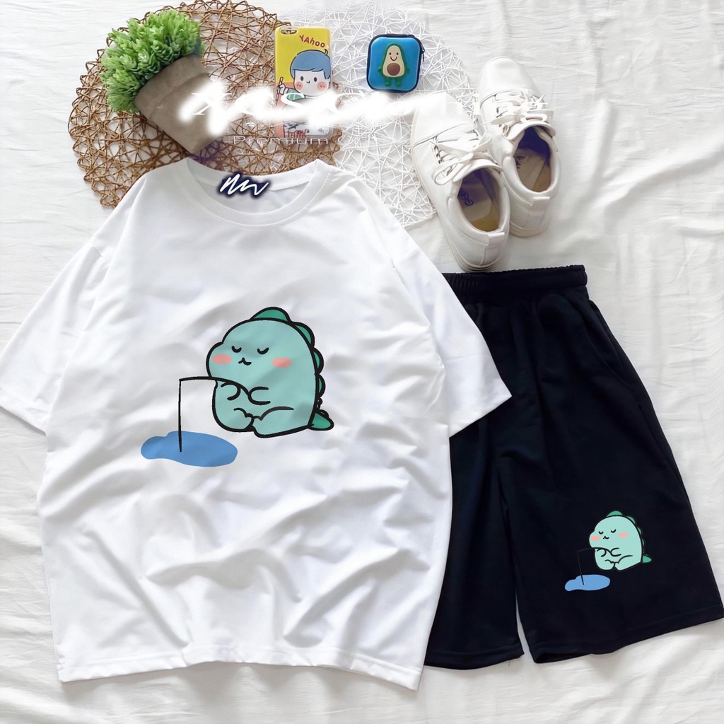 Đồ Bộ Hoạt Hình Unisex KHỦNG LONG – Aossi , Set Cartoon, Freesize, Thun Cotton, Nam Nữ Đều Mặc Được