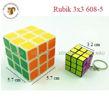 Rubik 3x3, 2x2, 3x3, 3D, Đồ chơi rubic 3 tầng khối lập phương Sóc Nâu giúp bé rèn luyện và phát triển trí não