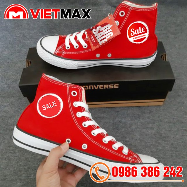 Giày Thể Thao CV Chuck 2 (II) màu đỏ tươi cổ cao Nam Nữ | BigBuy360 - bigbuy360.vn