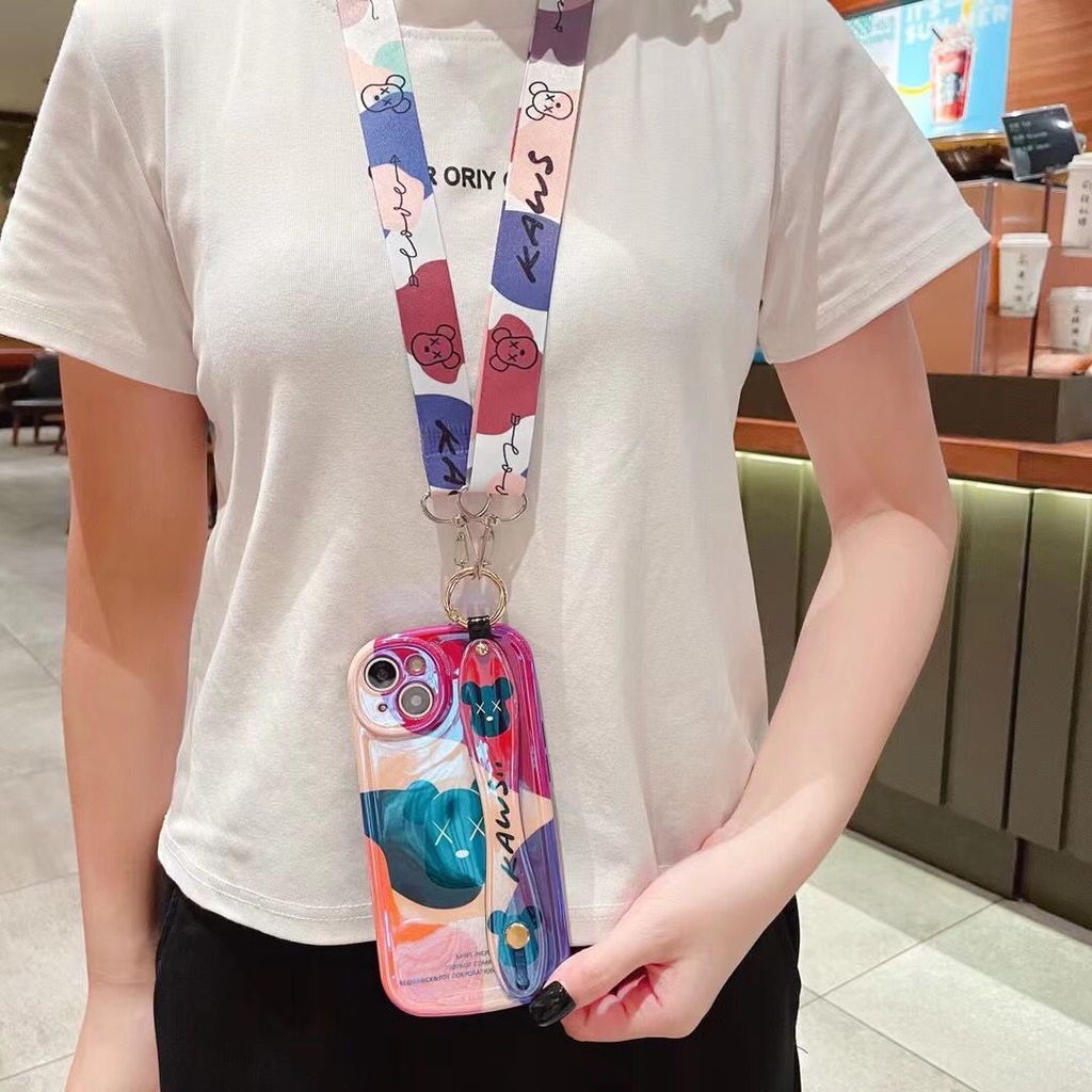 Ốp Điện Thoại Silicon Mềm Chống Rơi Có Dây Đeo Chéo Cho iPhone 12 pro max 11 pro max X XS XR XS max 13 pro max