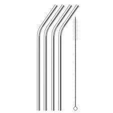 Set 2 Ống Hút Chất Liệu Thép Không Gỉ 304 Thân Thiện Với Môi Trường Kèm Cọ Rửa Tiện Lợi 2241 Korea Store 88