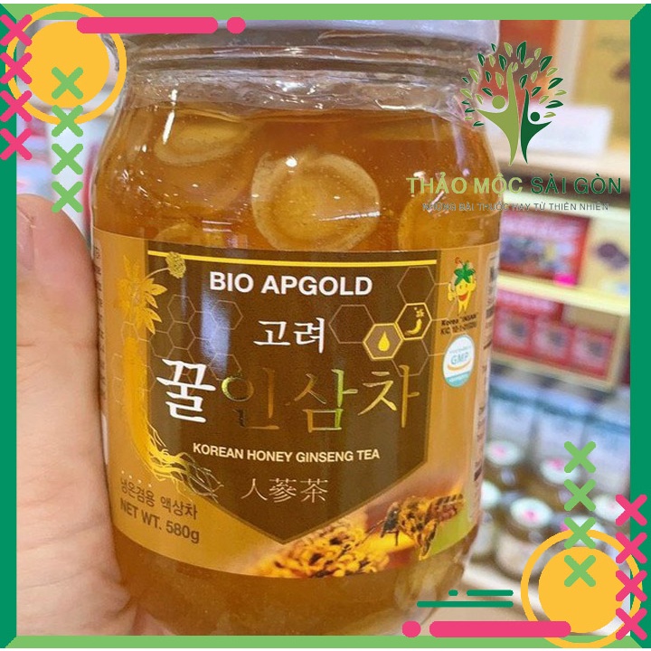 {Nhập khẩu chính hãng} Sâm Hàn Quốc Ngâm Mật Ong Bio Apgold 580gr