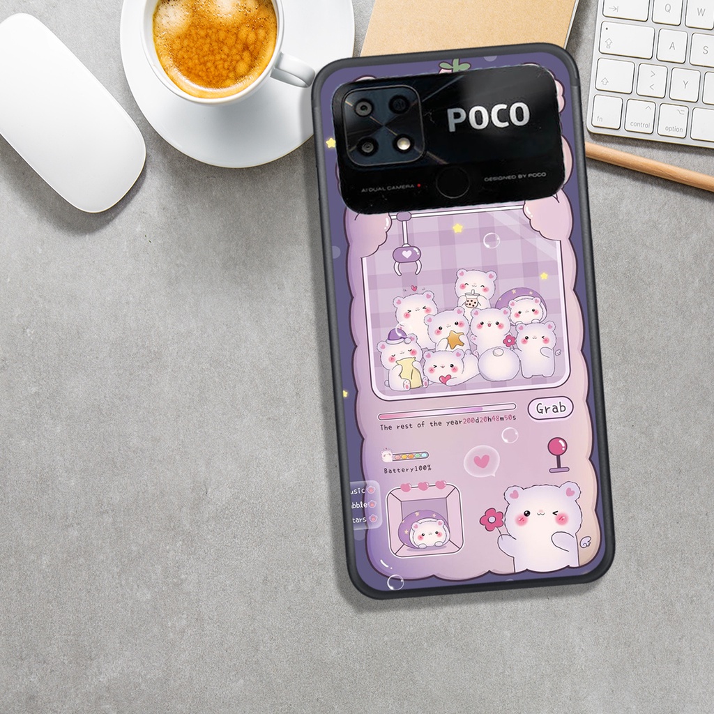 ỐNG LƯNG XIAOMI POCO C40, IN HÌNH. GẤU SIÊU ĐÁNG YÊU.
