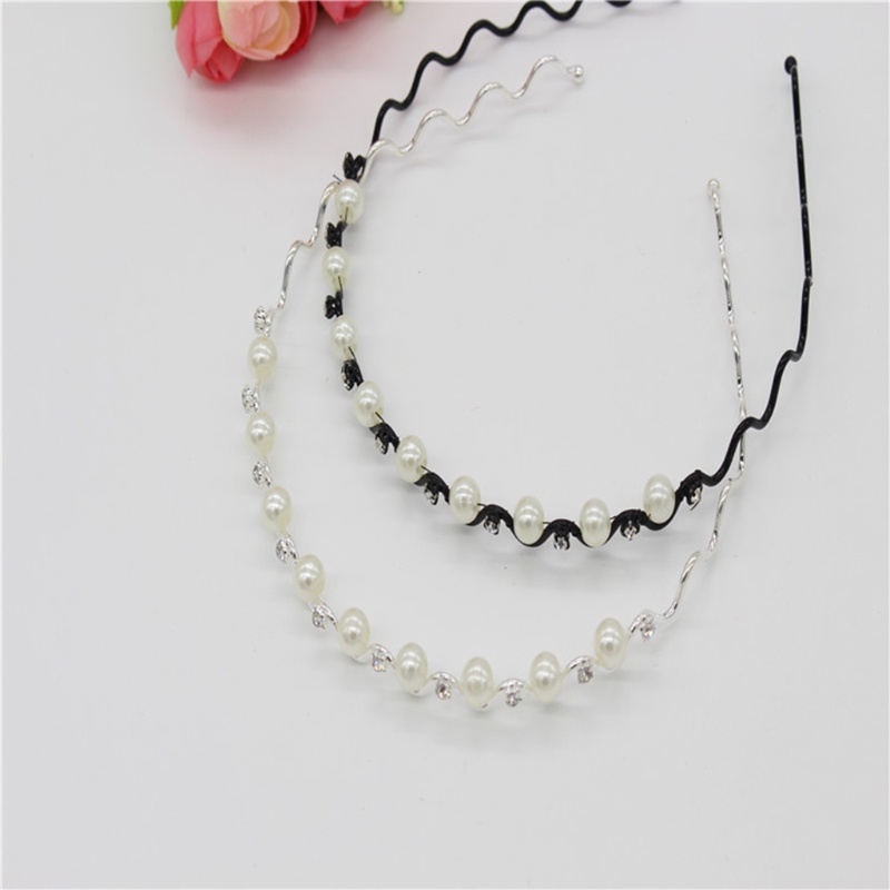 Cài Tóc Gợn Sóng Đính Ngọc Trai Lãng Mạn