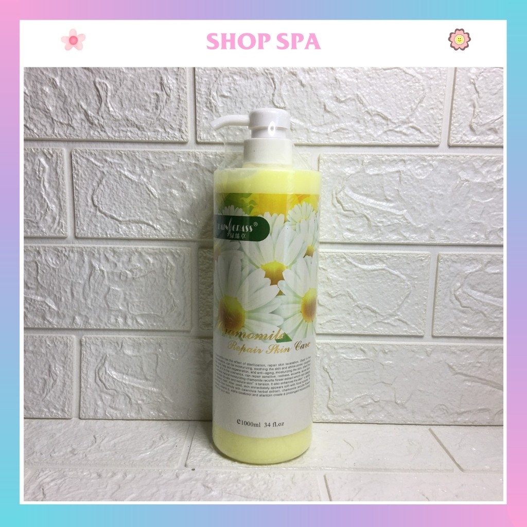 Sữa rửa mặt hoa cúc chai 1000ml, bộ chăm sóc da hoa cúc