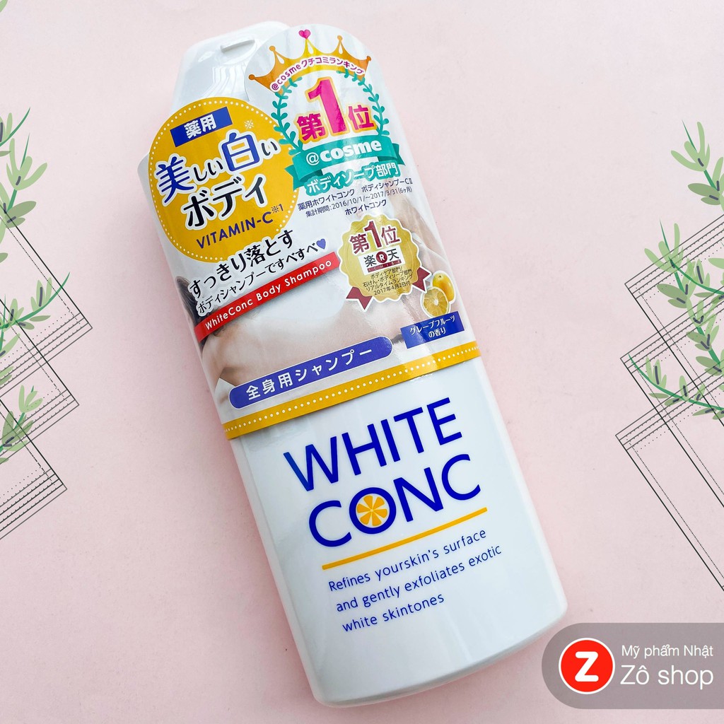 Sữa tắm dưỡng trắng, giảm sạm - White Conc Body Shampoo With Vitamin C (360ml)