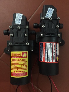 Compo 10 chiết áp và 2 bơm cao áp mini 12v 30w