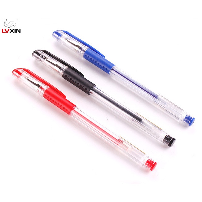 Hộp 12 Cây Bút Mực Nước Gel Mini (Mực Xanh/Tím/Đỏ/Đen) ngòi 0.5mm