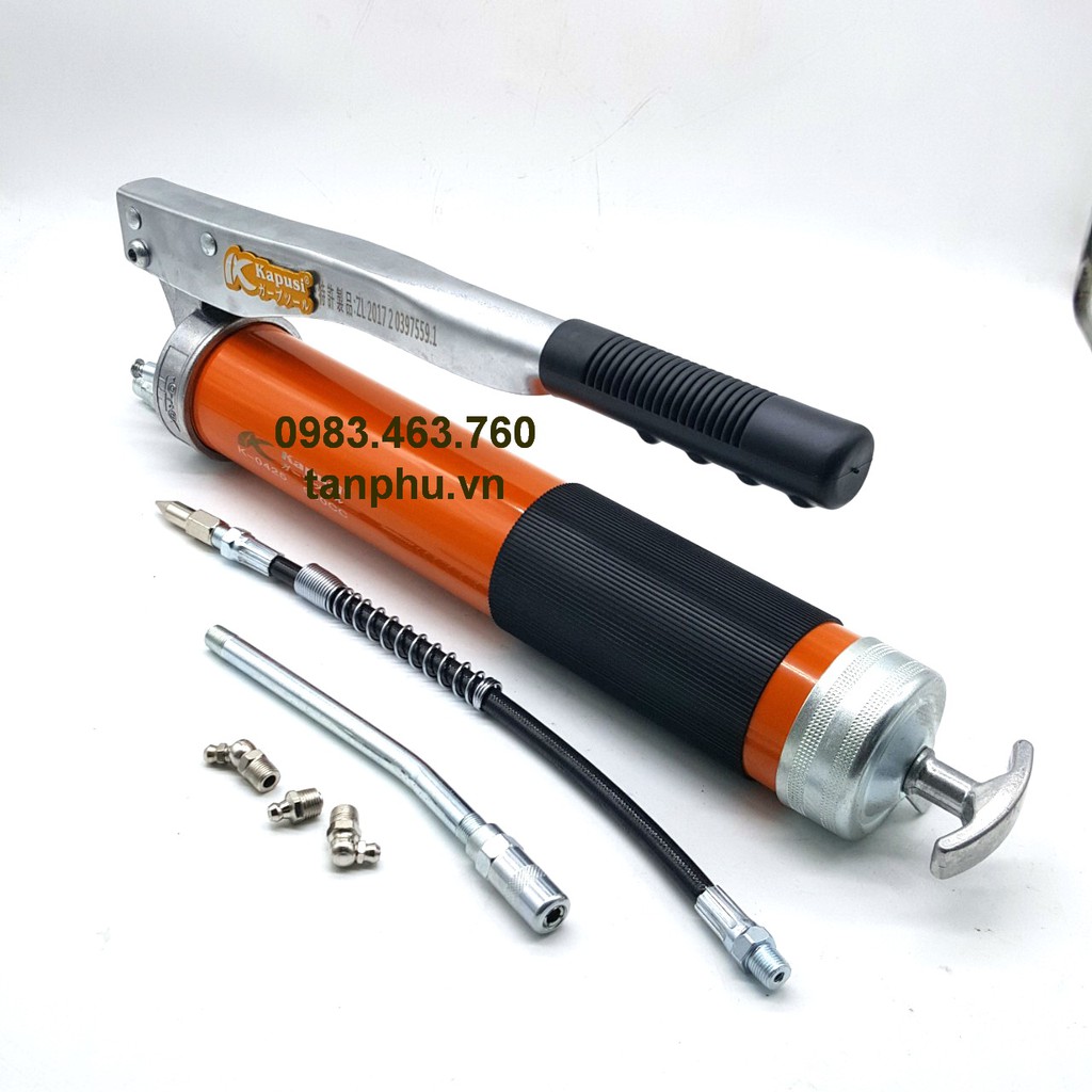 SÚNG BƠM MỠ CẦM TAY CAO CẤP KAPUSI 900CC- ÁP LỰC 10000PSI