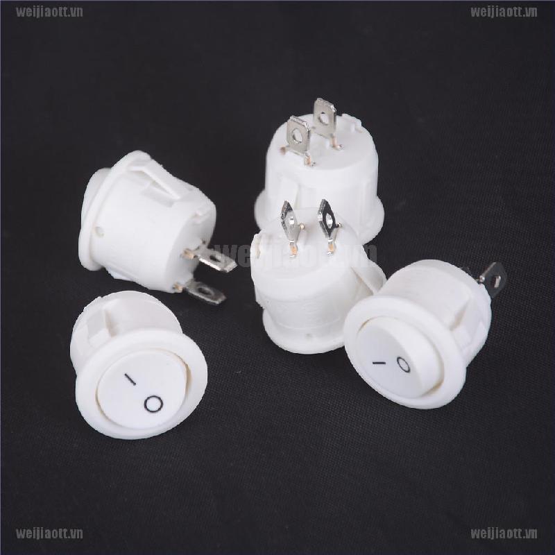 Set 5 công tắc tròn 2 chấu 20mm 12v