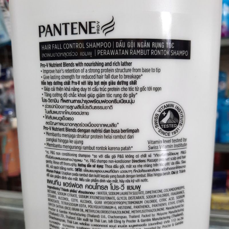 Dầu Gội Pantene ngăn rụng tóc chai 1.8L