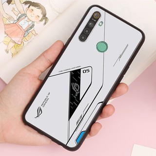 Ốp lưng kính cường lực Realme 5, 5i, 5 pro, 6, 6i - Gaming ROG