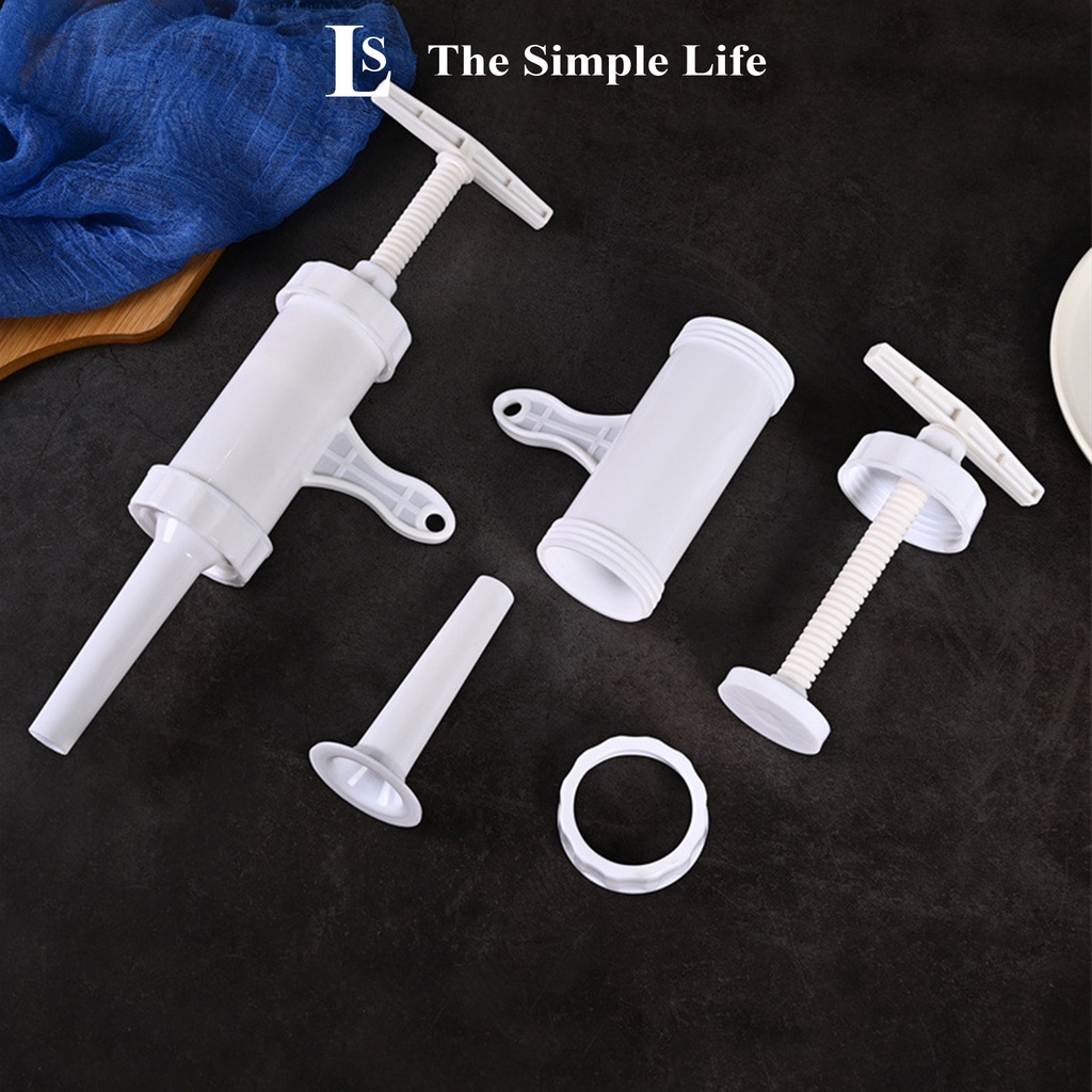 Dụng cụ làm xúc xích lạp xưởng, thiết bị nhồi xúc xích lạp xưởng bằng tay tại nhà 2 phễu cao cấp, tiện dụng [CHÍNH HÃNG]