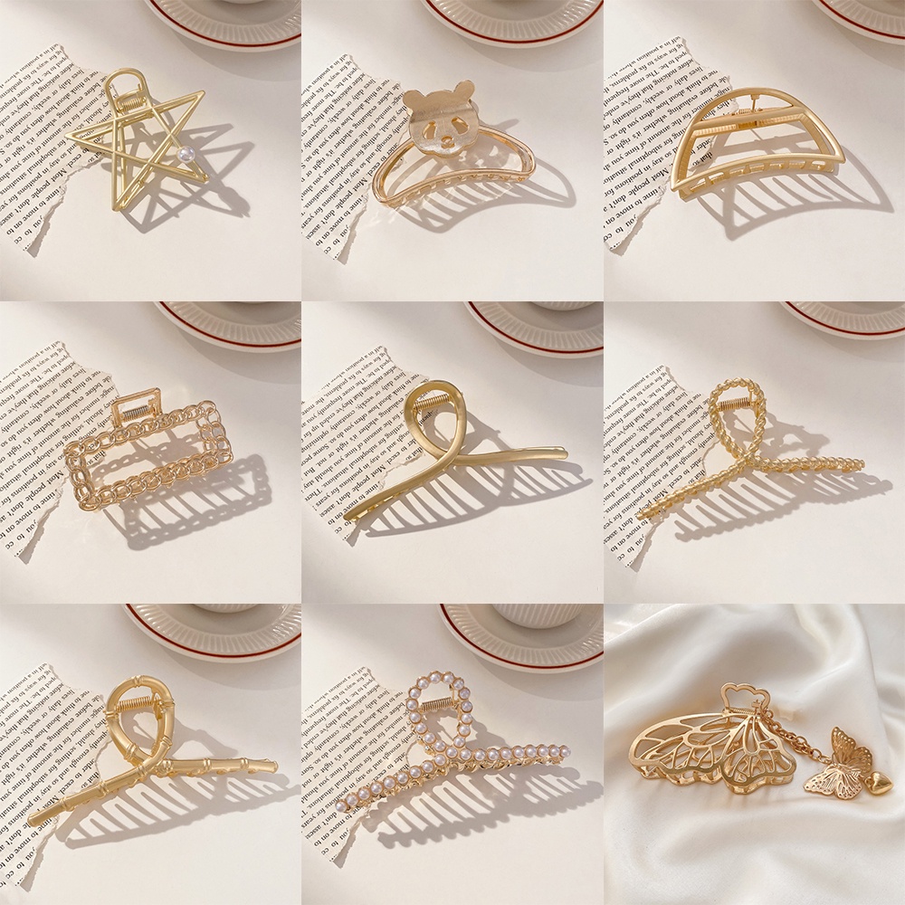 Kẹp Tóc Hình Bướm Đính Ngọc Trai Giả Thời Trang Cho Nữ