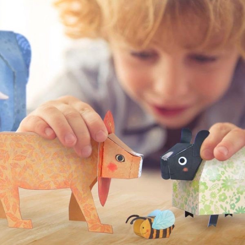 Đồ Chơi Xếp Giấy Origami Mideer - 10 Loài Động Vật
