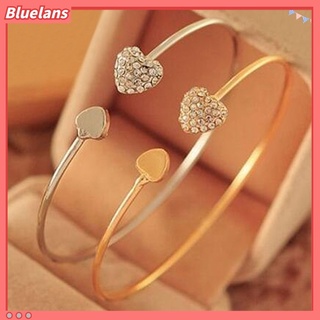 Vòng tai trang sức hình trái tim đính đá thời trang cho nữ