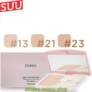 Phấn Nền Essance Siêu Mịn Lâu Trôi Veil Fit Two Way Cake Spf40 pa++, suu.shop cam kết 100% chính hãng