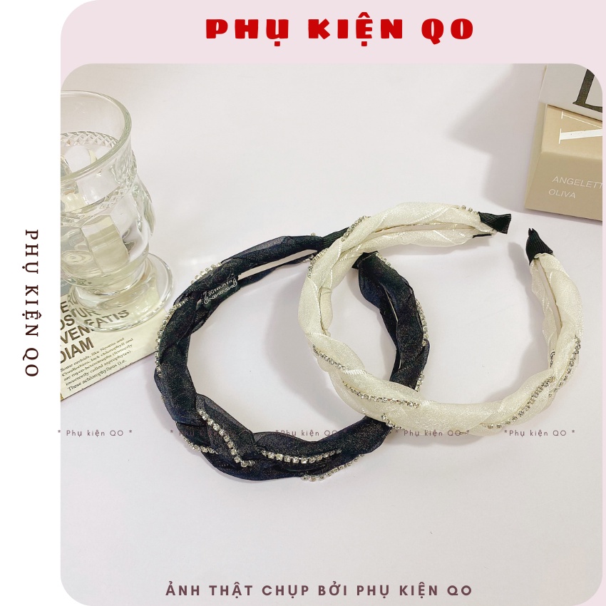 Bờm cài tóc dạng bên đính đá cho bạn gái - BOMH09