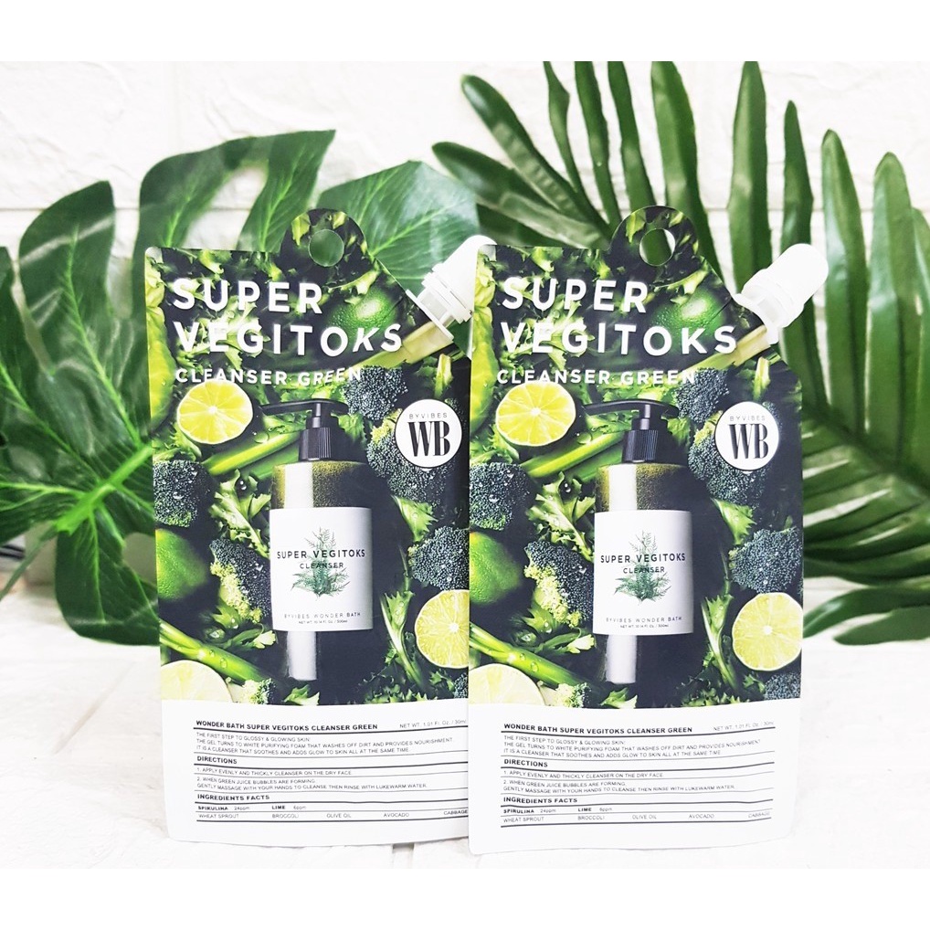 Sữa Rửa Mặt Thải Độc Rau Củ Wonder Bath 30ml