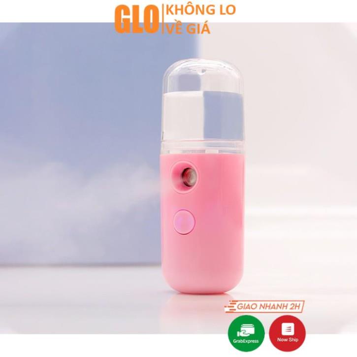 Máy Phun Sương Xông Hơi Mặt NaNo Mini Cầm Tay Hỗ Trợ Dưỡng Da Cấp Nước Tối Đa