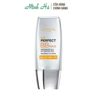 Kem chống nắng L'oreal UV Perfect BB Max SPF50 PA+++ giúp che khuyết điểm và chống nắng tối ưu
