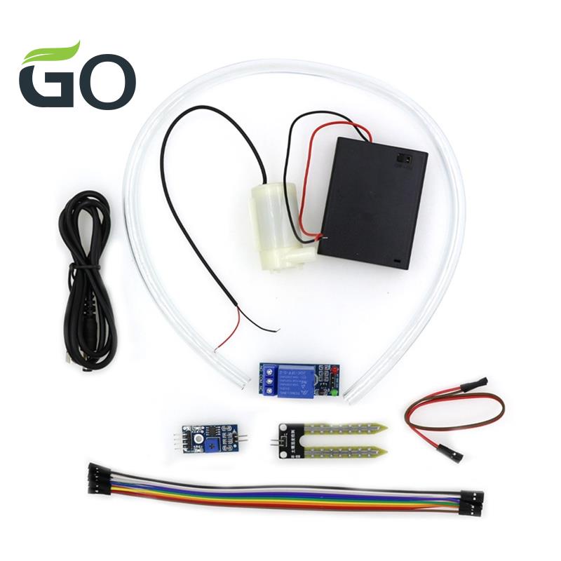 Bộ Hệ Thống Cảm Biến Ẩm Đất Tự Động Kèm Máy Bơm Nước Mini Cho Arduino Kit EK1915