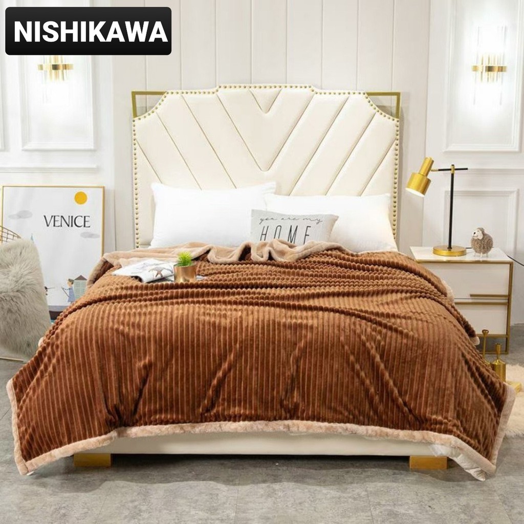CHĂN LÔNG CỪU CHÍNH HÃNG NISHIKAWA -  NHẬT BẢN  2X 2M3 LODIVA