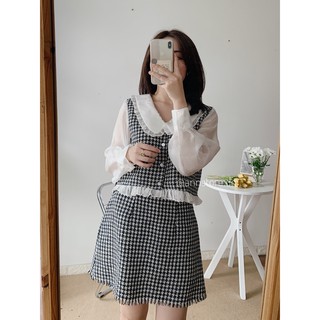 SET DẠ TWEED CỔ BÈO