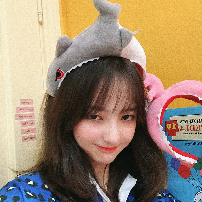 Băng Đô Cài Tóc Hình Cá Mập Đáng Yêu Kiểu Hàn Quốc