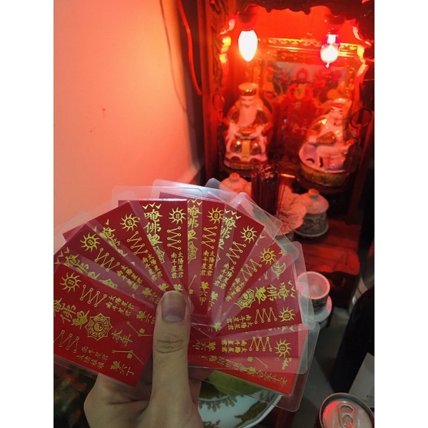 Thẻ Thái Tuế - Phù Thái Tuế Ép Plastic, Vật Phẩm Thái Tuế 7x5cm