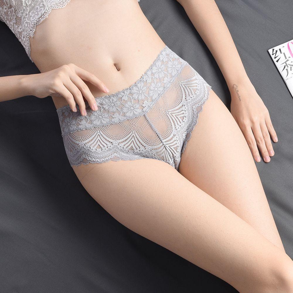 OCEANMAP Quần Lót Ren Hoa Trong Suốt Lưng Thấp Cho Phái Nữ