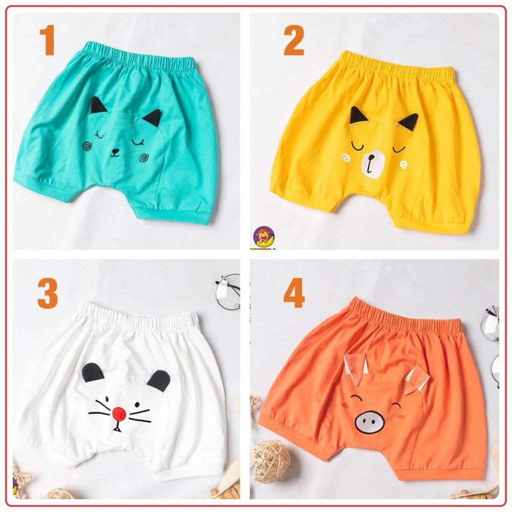 QUẦN ĐÙI HÌNH THÚ SIÊU CUTE CHO BÉ - 100% COTTON MỀM MỊN MÁT