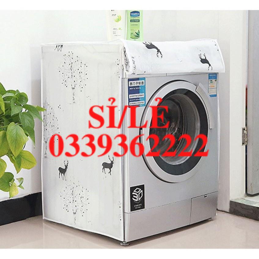 [ HAIANHSHOP ] Áo trùm máy giặt loại đẹp - cửa trên - máy 6-8kg - vỏ bọc máy giặt cửa đứng chống thấm  Duashop &gt;