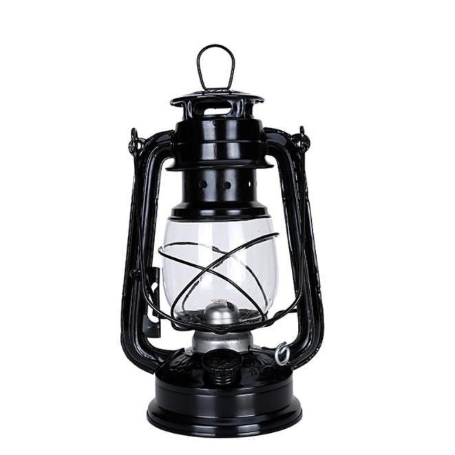 TẶNG 2 BẤC-Đèn bão đèn dầu chống bão nhiều màu cao 24.5cm thắp dầu