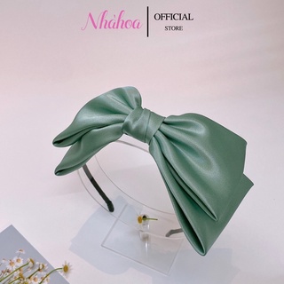 Bờm Tóc Nơ Lụa Chất Satin Pha Lụa Nhiều Màu Sắc - Chính Hãng NHÀ HOA