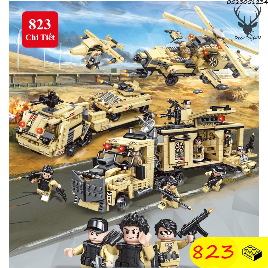 BỘ ĐỒ CHƠI XẾP HÌNH LEGO CẢNH SÁT, LEGO OTO, LEGO ROBOT, LEGO THUYỀN, LEGO TRỰC THĂNG, LEGO XE SWAT