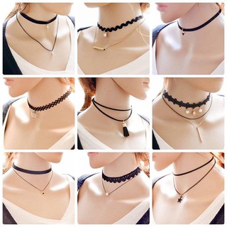 [XẢ KHO, GIẢM SỐC] Combo 12 vòng choker nữ cá tính và thời trang
