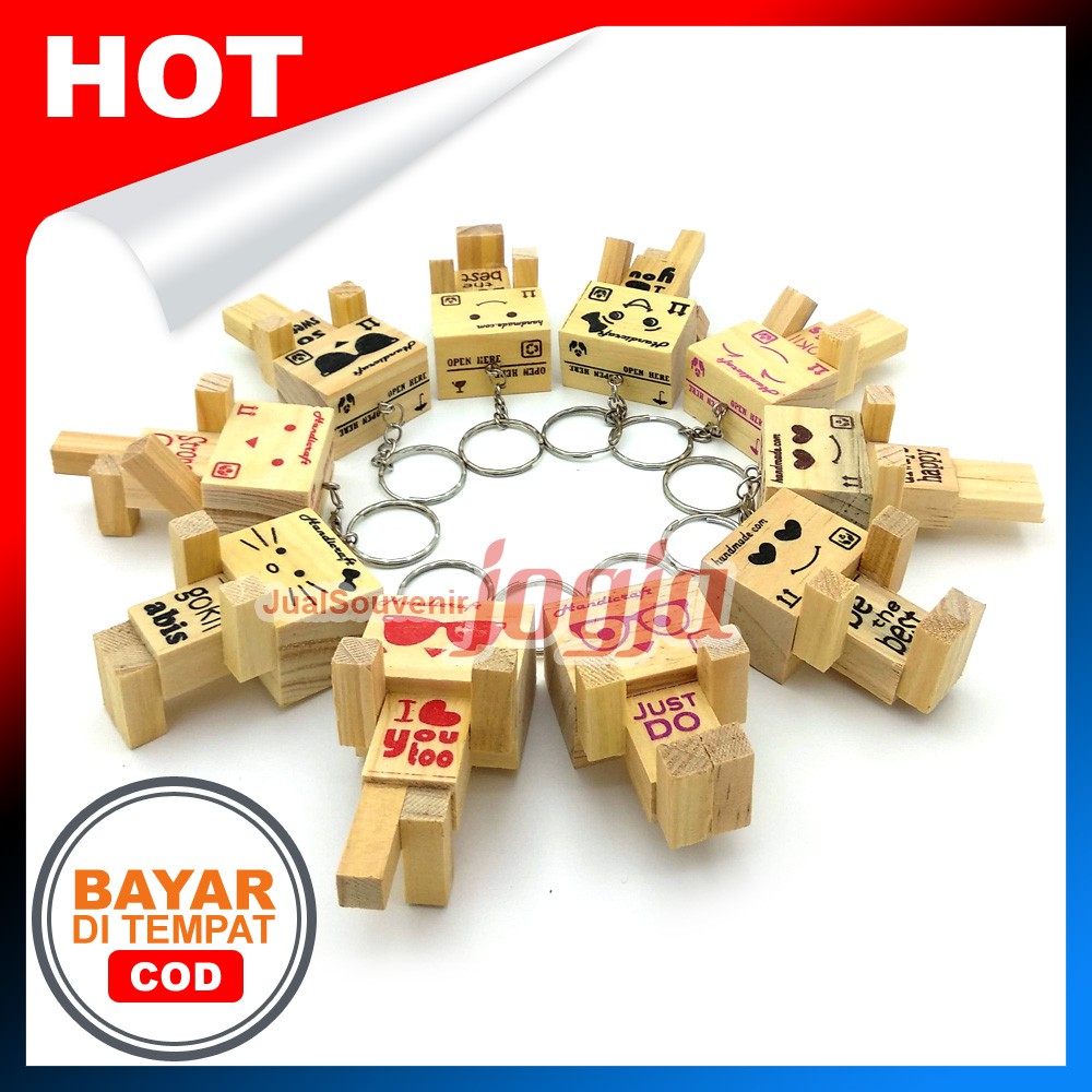 Móc Khóa Bằng Gỗ In Chữ Danbo From Beautiful